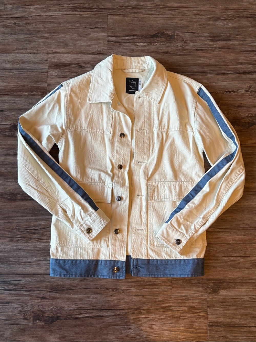 WHITE DENIM TRUCKER JACKEY